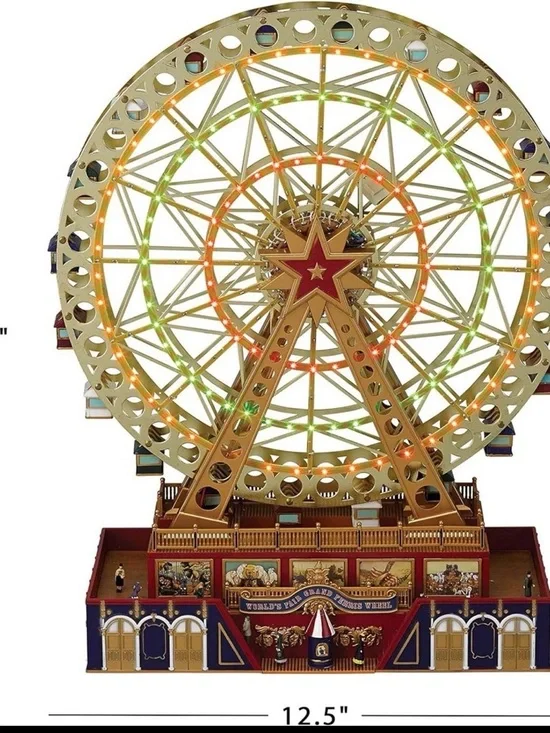 Mr Christmas Grand Ferris Wheel 15 Gold Label LED 50 Songs Animated - Picture 2 of 16